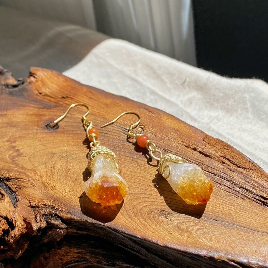 Yellow Ase Earrings - Sunshine and Vitality