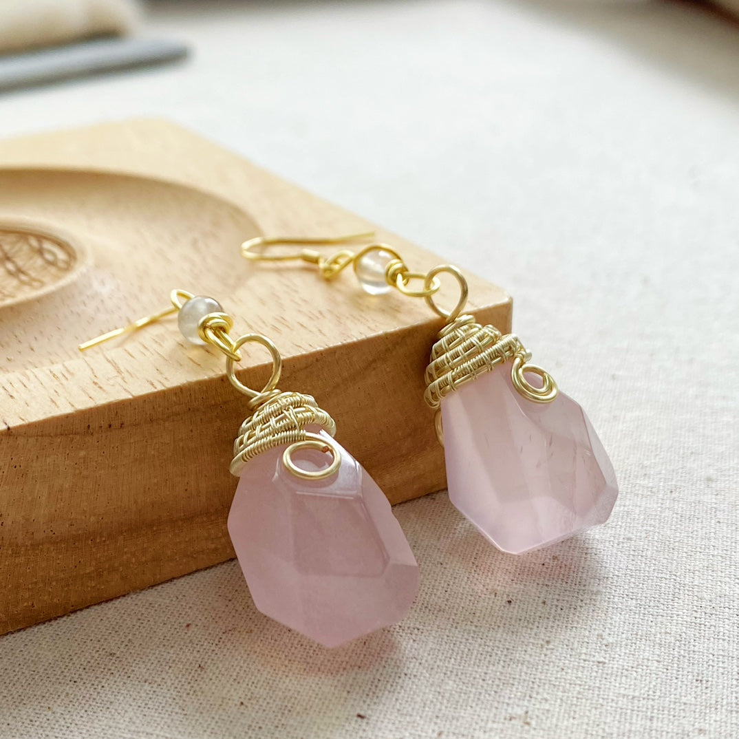 Pink Morganite Earrings - Light of Love and Peace